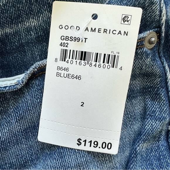 NWT!!! Good American women bombshell shorts size 26 US - Picture 7 of 10